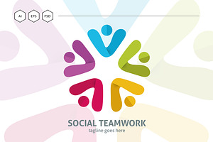 Social Teamwork Logo