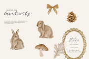 autumn woodland clipart collection, a Decorative Illustration by Patishop Art (Thumbnail 7 of 9)