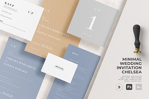 Minimal Wedding Invitation Chelsea, an Invitation Template by Azka Creative