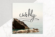 Hand Drawn Script Font Cashly, a Script Font by Aloha Philly (Thumbnail 3 of 4)