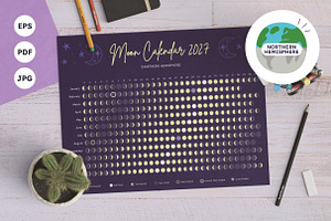 2027 Moon Phase Calendar Northern