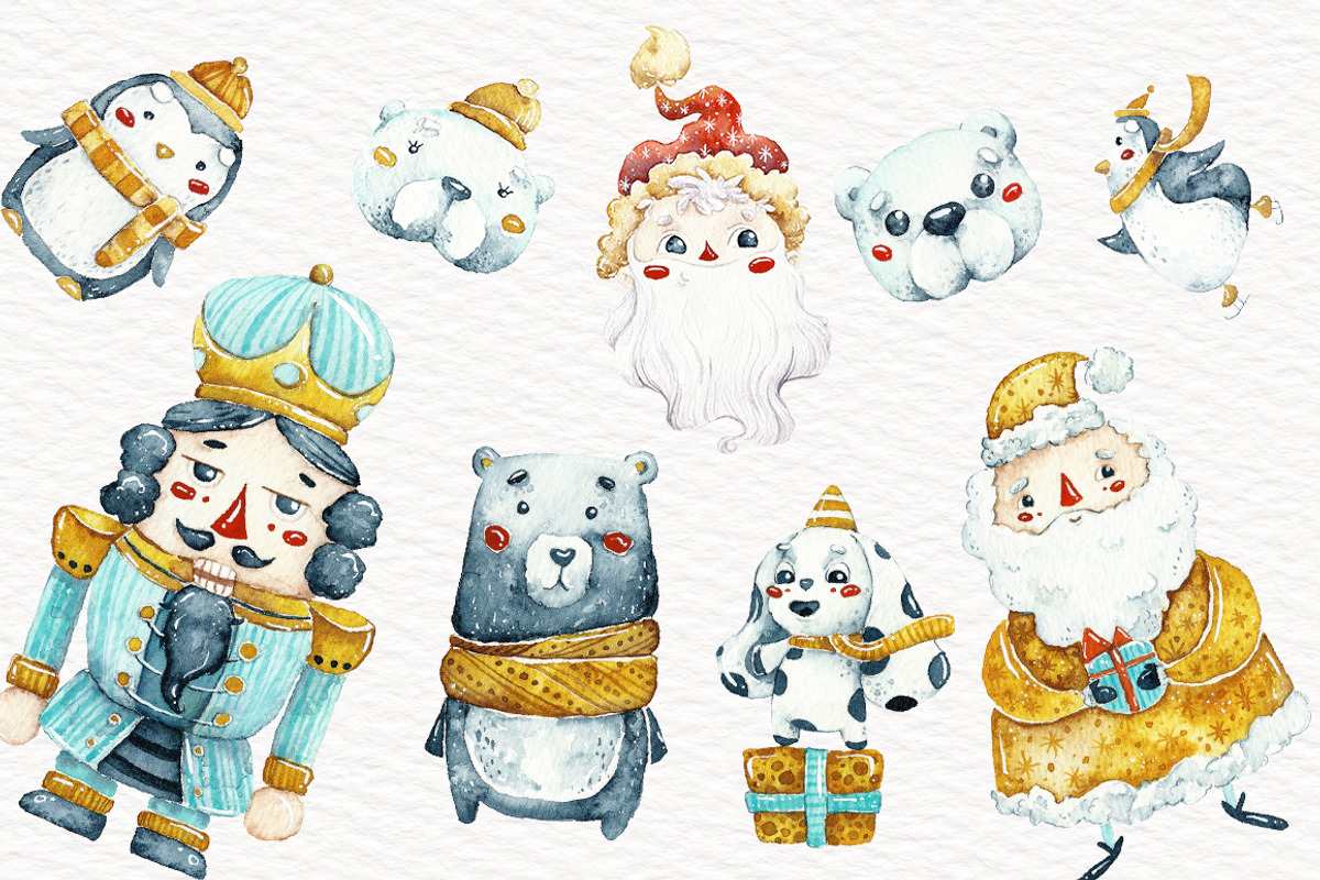 Watercolor little Christmas, an Illustration by talloshau's illustrations (Photo 2 of 6)