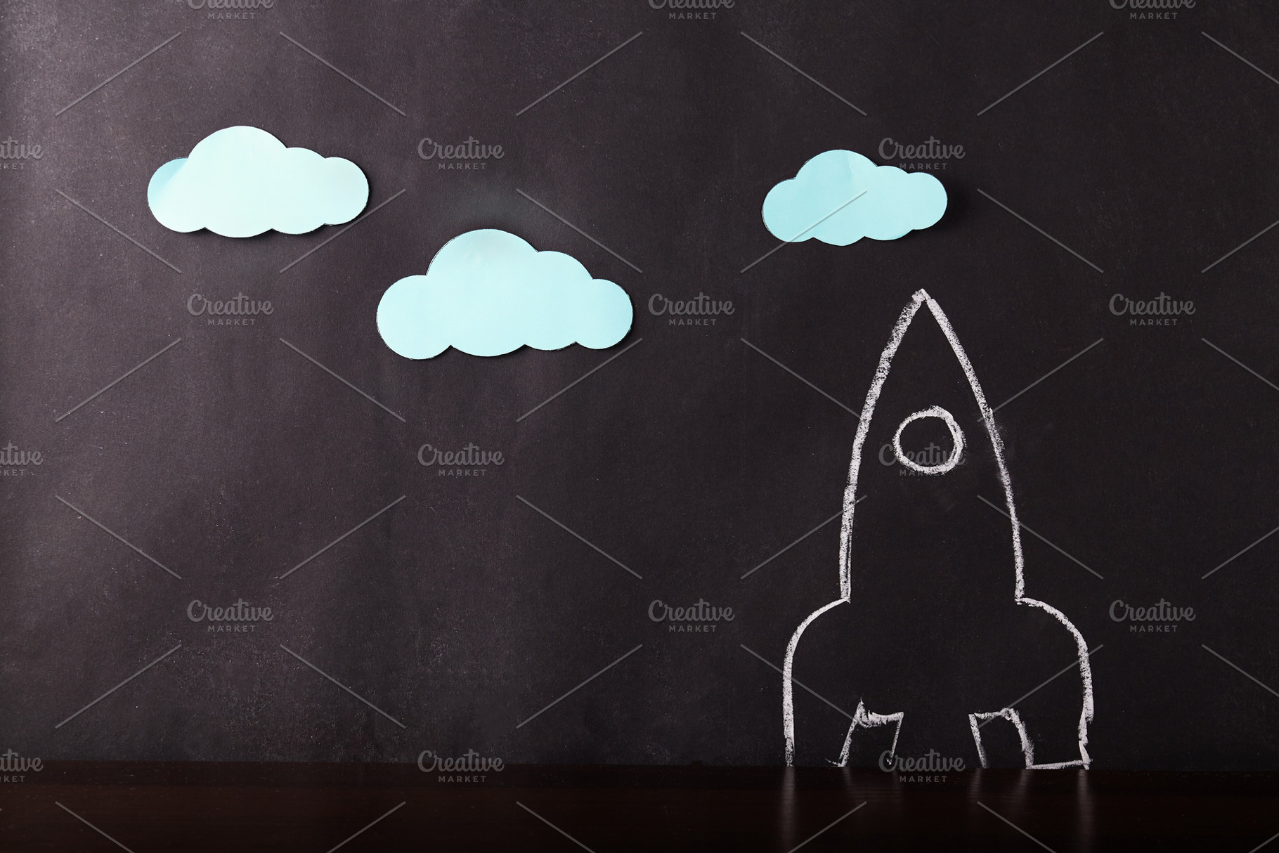 Rocket from pencil, a Background Photo by OleksandrRybitskyi