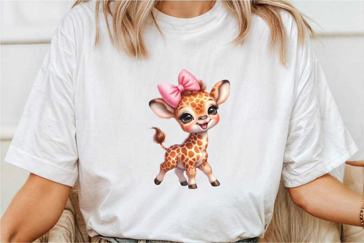 Adorable Baby Giraffe with Pin, a Seasonal Illustration by Rose Art (Photo 5 of 7)