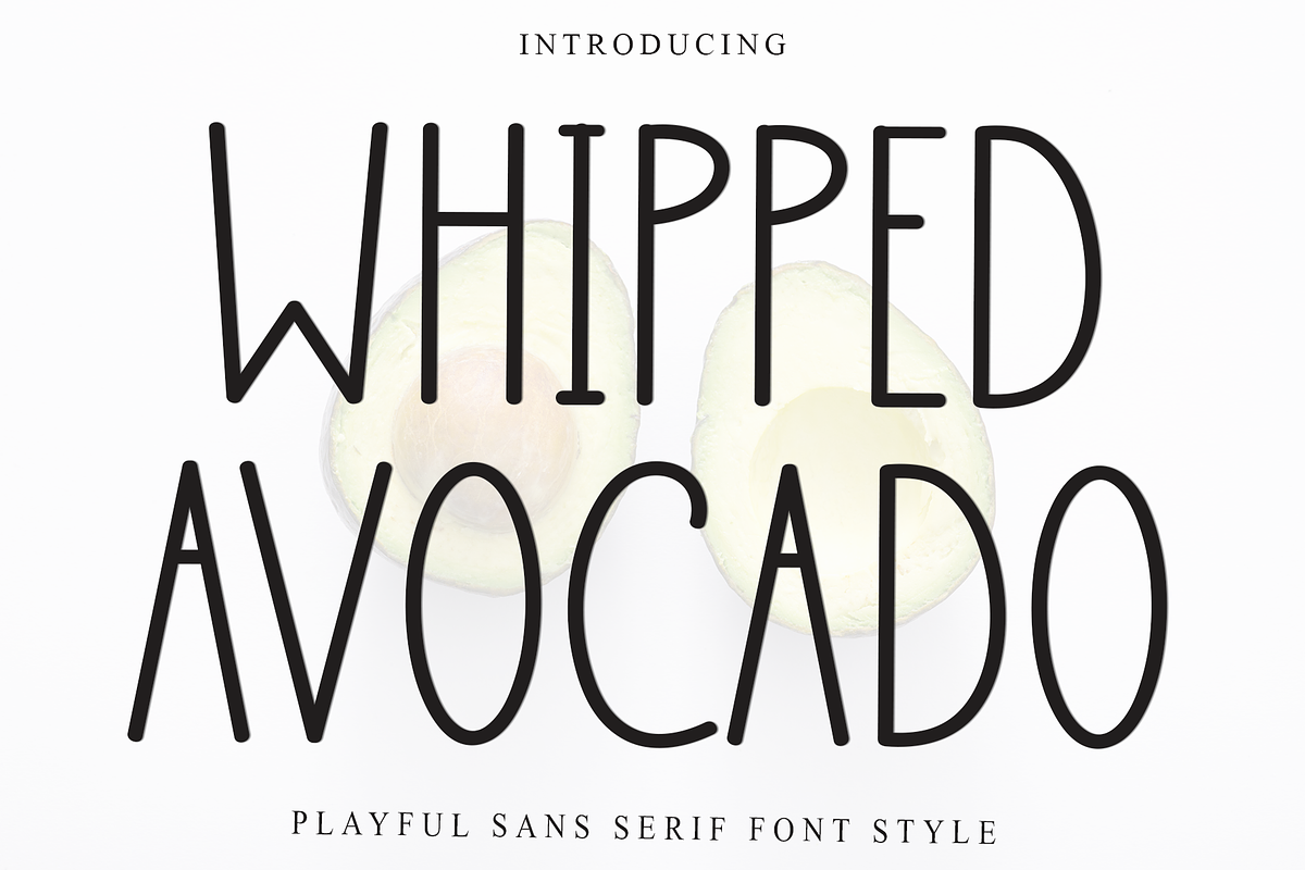 Whipped Avocado, a Sans Serif Font by FreshTypeINK (Photo 2 of 8)