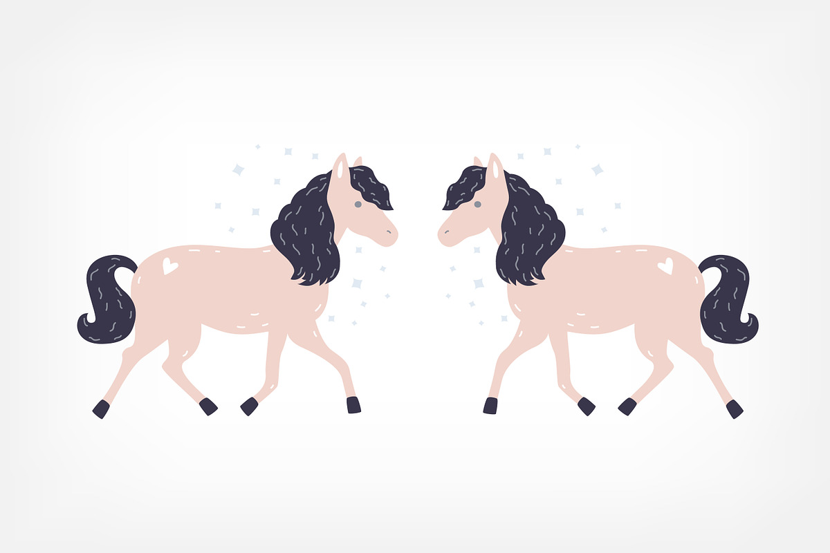 Little pink horse, an Animal Illustration by Good Studio (Photo 2 of 4)
