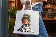 Whimsical Girl with cat clipart, a Person Illustration by fashionaddict (Thumbnail 7 of 7)