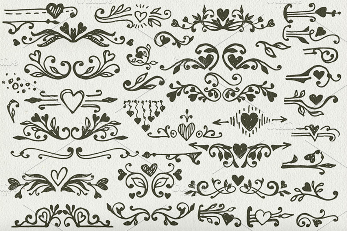 *200* Valentine's day elements, a Decorative Illustration by ARSCOR (Photo 4 of 7)
