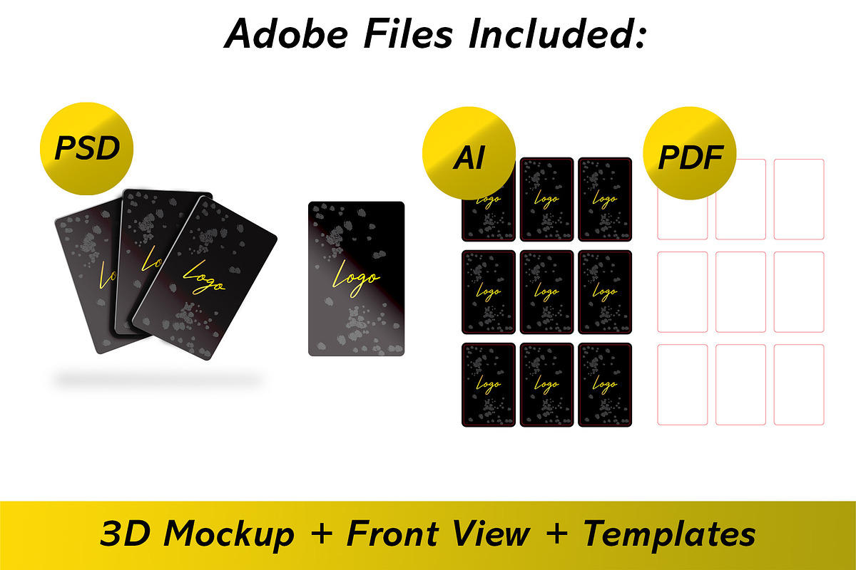 Playing Cards Mockup + Template, a Card Template by Korner (Photo 5 of 11)