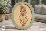 Scalloped Flower Frame SVG Bundle, a Decorative Illustration by svgocean (Thumbnail 11 of 13)