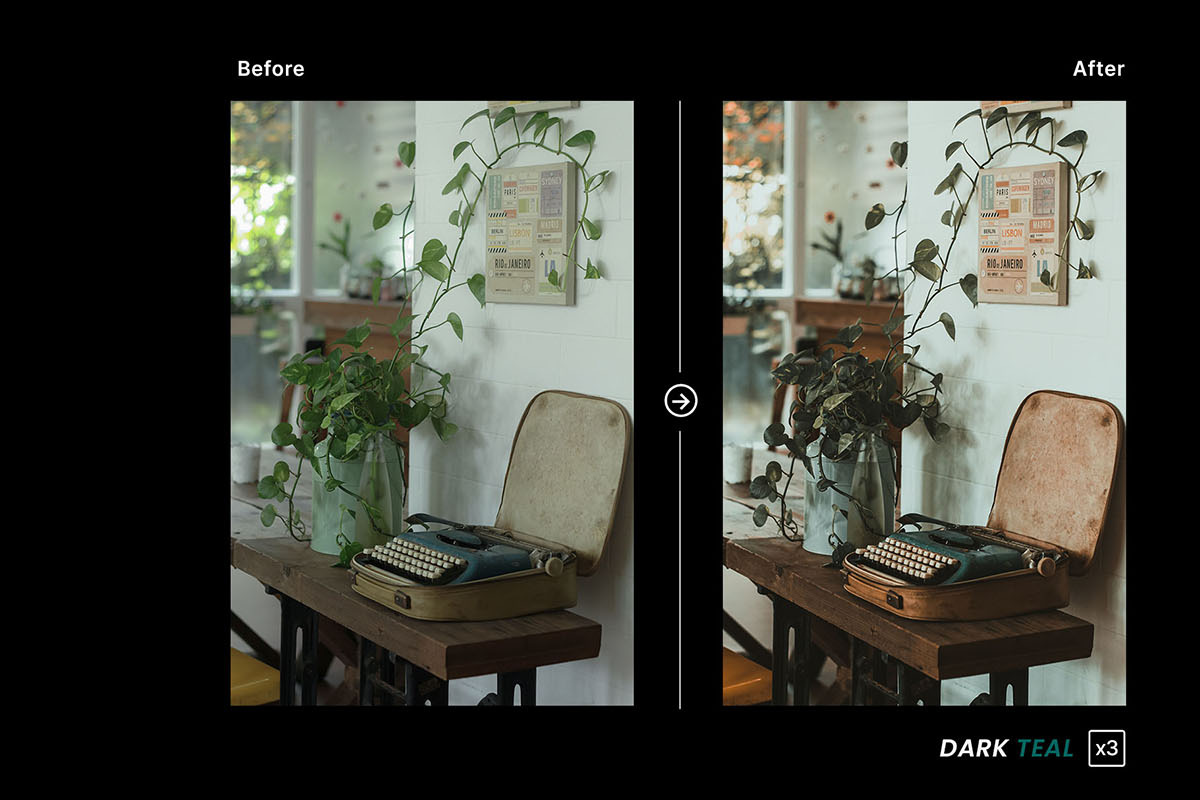 Dark Teal - Actions and Presets, an Action Add-On by Hydrozi Presets (Photo 7 of 8)