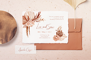 Boho Flowers Watercolour Collection, a Texture Illustration by Aquarellina (Thumbnail 6 of 15)