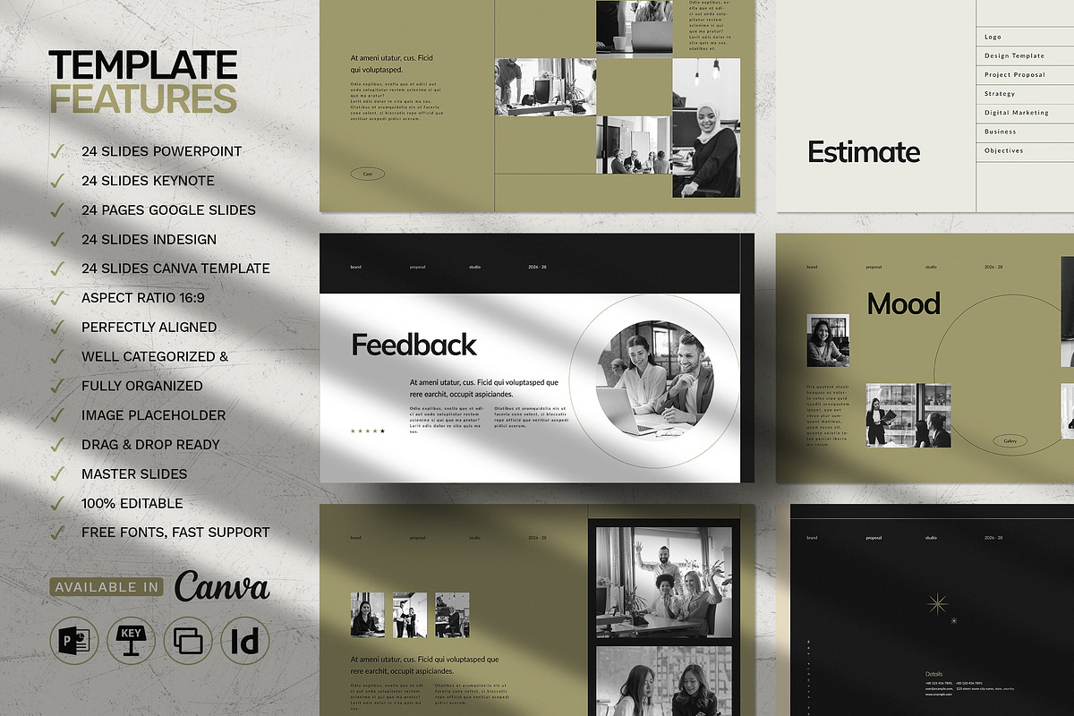 Brand Proposal Template | CANVA, a Presentation Template by White Graphic (Photo 2 of 6)