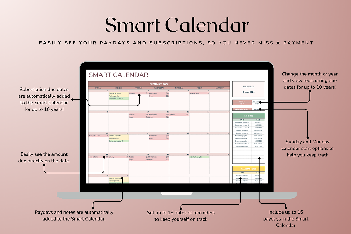 Standard Biweekly Budget - Neutral, a Templates & Theme by The Creative Plans co (Photo 6 of 10)