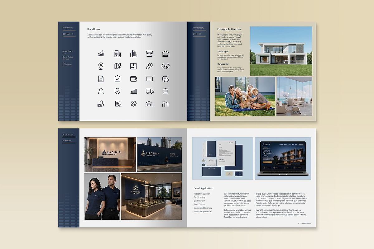 Real Estate Brand Guidelines, a Brochure Template by BrandPacks (Photo 6 of 7)
