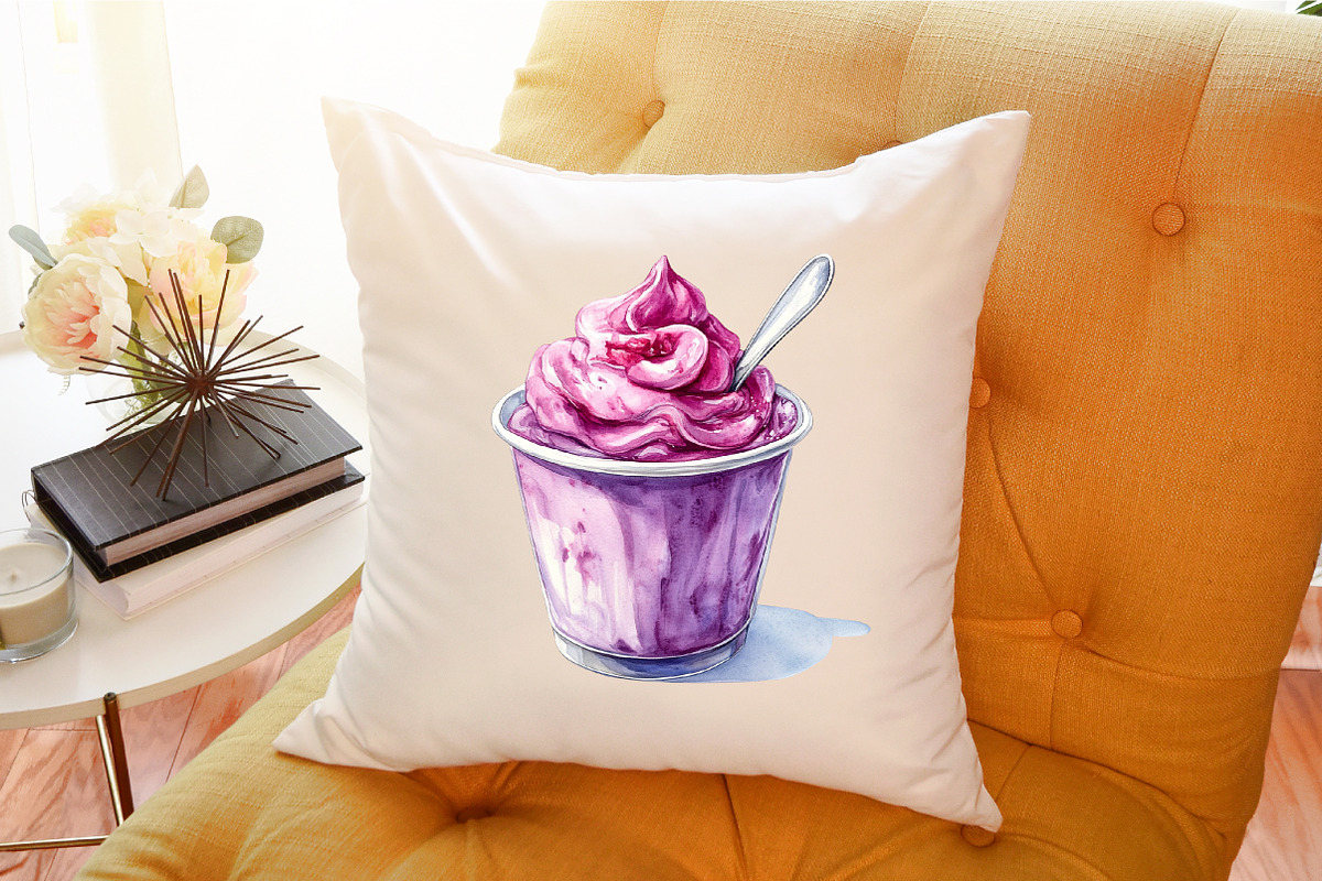 Pudding Watercolor Clipart, an Illustration by Sublimation Artist (Photo 6 of 6)