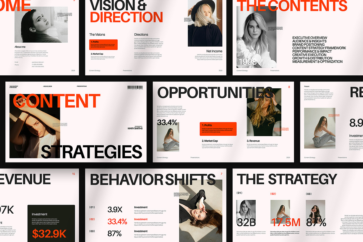 Content Strategy Presentation, a Presentation Template by Oriofix (Photo 3 of 10)