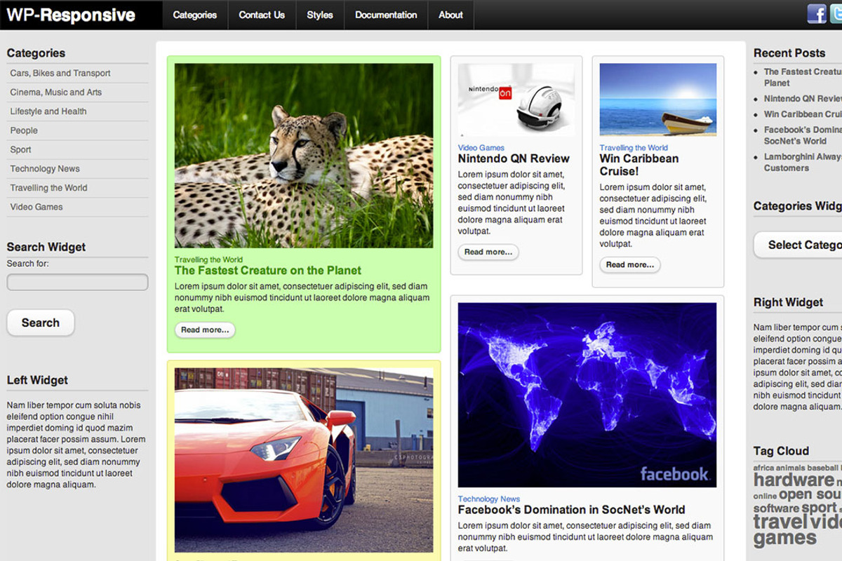 Hot Responsive, a WordPress Template by hot-themes (Photo 1 of 5)