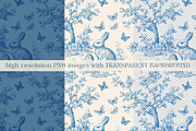 Easter Toile Seamless Patterns, a Pattern Graphic by Olya Creative (Thumbnail 4 of 14)