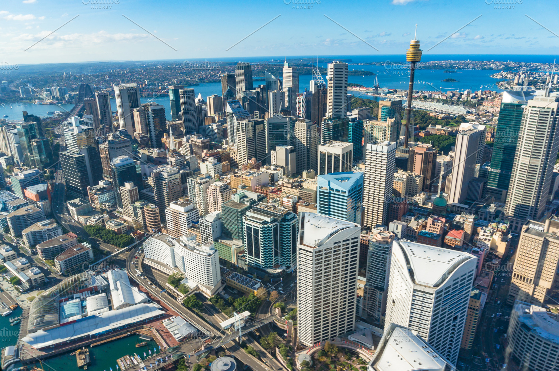 Aerial cityscape of Sydney Central Business District, an Architecture Photo by EsmeHelit