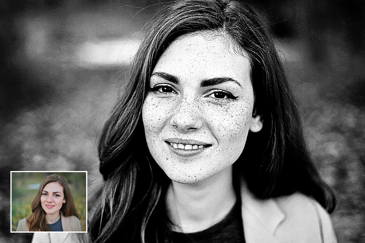 Dramatic BW Portrait PSD Effect, a Templates & Theme by velvetmade.designs (Photo 3 of 10)