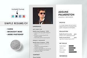 Resume/CV, a Resume Template by MNT-Creator
