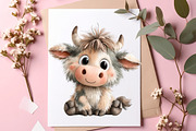 Watercolor cute animals farm clipart, an Illustration by SinaCreation (Thumbnail 4 of 10)