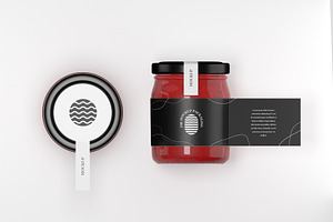 Jam jar mockup, a Packaging Mockup by JovianWirja
