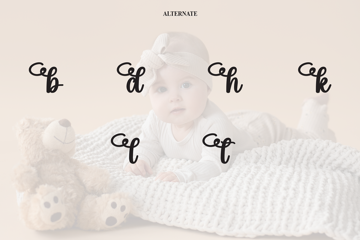 Baby Boho | Script Font, a Handwritten Font by Scratchones (Photo 8 of 9)