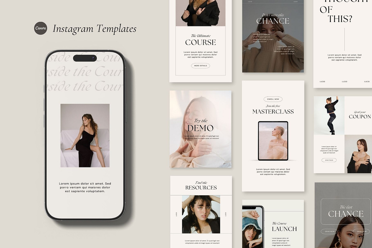 LUCID Coach Instagram Templates, a Social Media Template by BoldNStudio (Photo 2 of 9)