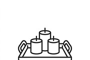 44 Candle Making Outline Icons, an Outline Icon by adenpinkstore (Thumbnail 6 of 17)