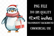 Cute Holiday Animals Christmas, an Illustration by Designking (Thumbnail 4 of 5)