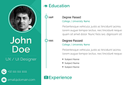 Clean Resume Design, a Resume Template by BravoUX (Thumbnail 3 of 3)