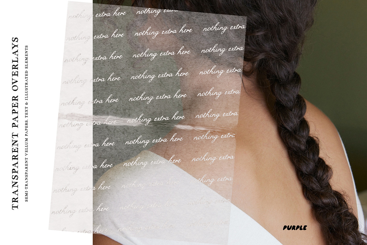 Transparent Paper Overlays, a Texture Graphic by Purple (Photo 8 of 11)