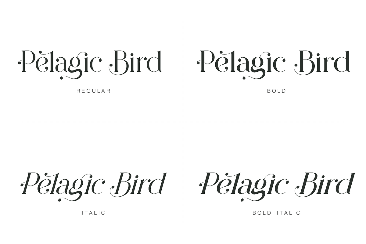 Pelagic Bird - Unique Ligature Font, a Serif Font by Yahya Type (Photo 18 of 22)