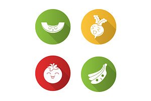 Vegetables And Fruits Character