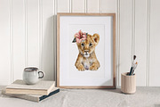 Watercolor Safari Baby Animals, an Animal Illustration by Elena Dorosh (Thumbnail 3 of 7)