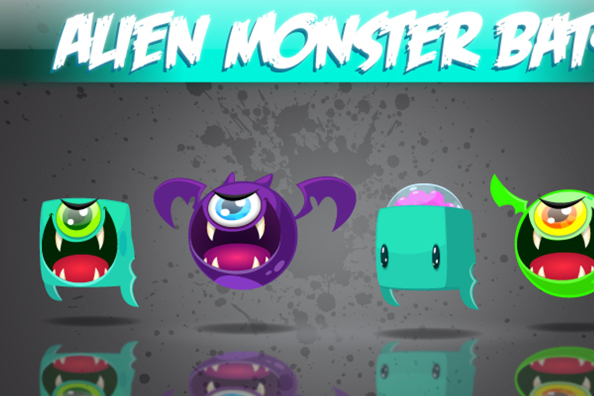 Alien Monster Bats, a Graphic by Mike Mac (Photo 1 of 2)