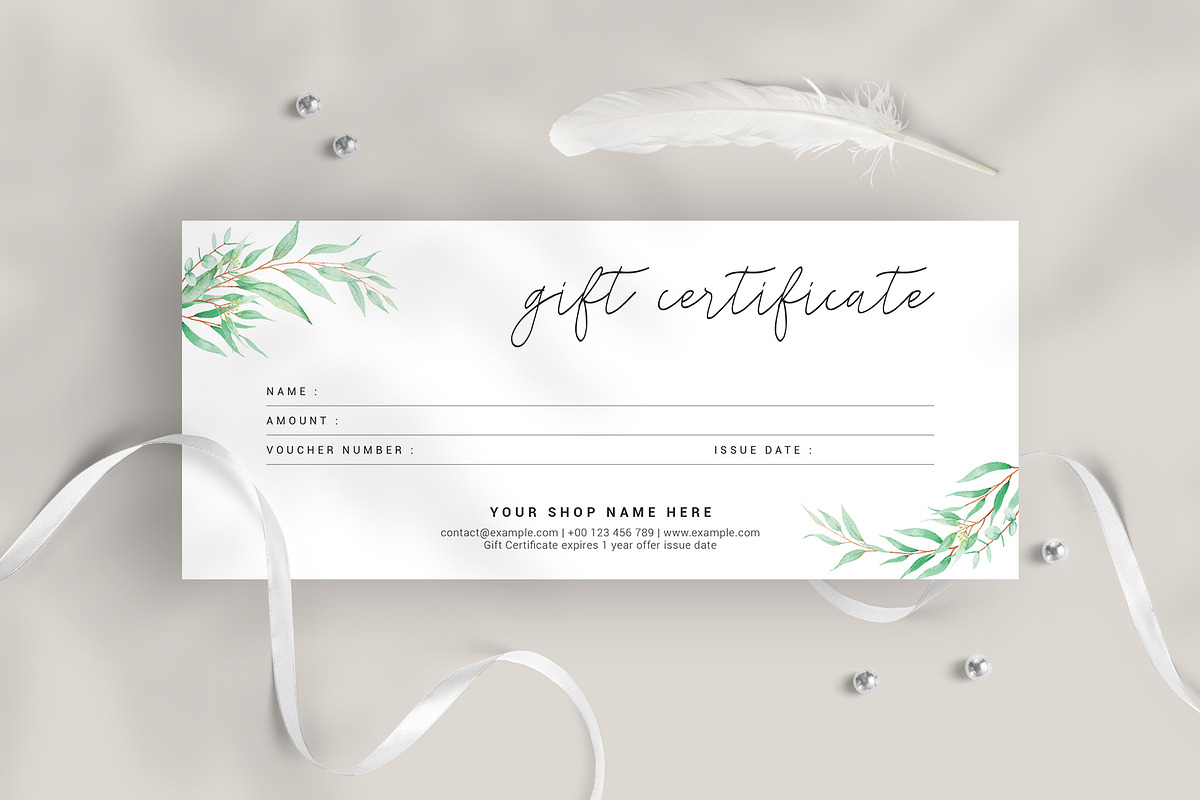 Gift Certificate, a Card Template by Amit Debnath (Photo 1 of 6)