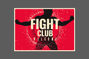 Fight Club grunge vector poster set., a Sport Illustration by PoPaShop (Thumbnail 3 of 8)