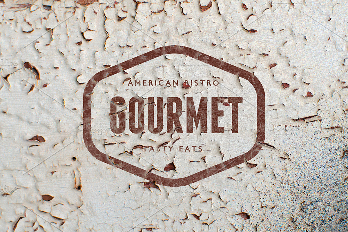 6 Cracked Wall Logo Mockups, a Product Mockup by Gabor Monori (Photo 2 of 3)