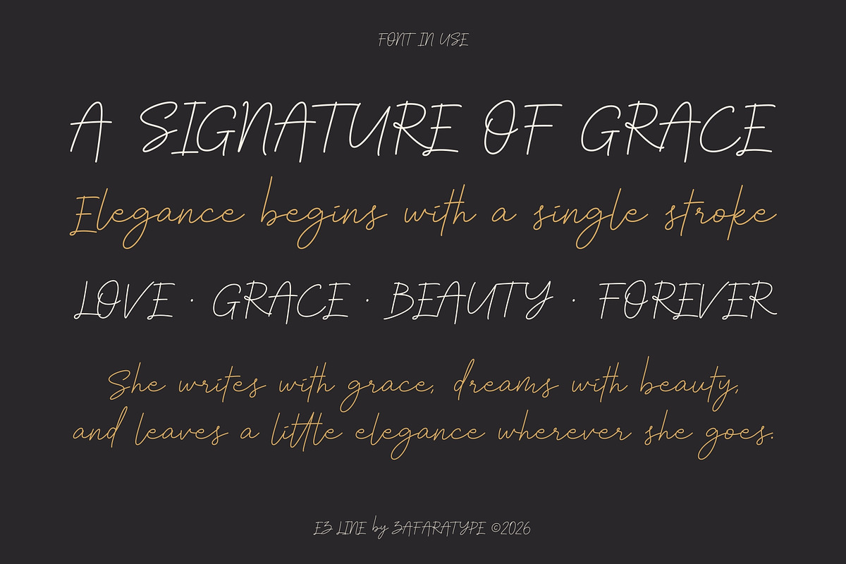 EZ Incallidove, a Handwritten Font by Zafara Studios (Photo 5 of 6)