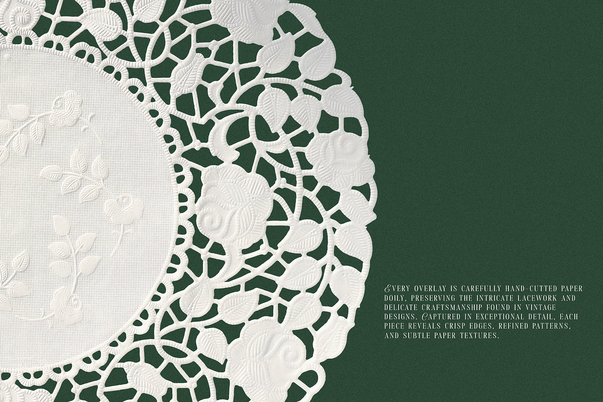 Vintage Paper Doily Overlays, a Texture Graphic by Kaleriia (Photo 7 of 10)