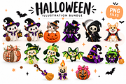 14 Cute Halloween Illustration PNG, an Arts & Entertainment Photo by Hamza067 (Thumbnail 1 of 2)