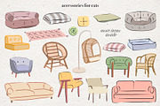 Cat Lover - Vector collection, an Animal Illustration by Alina Sh (Thumbnail 7 of 10)