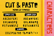 Cut And Paste - Paper Cut Font, a Sans Serif Font by Anna Ivanir (Thumbnail 5 of 9)