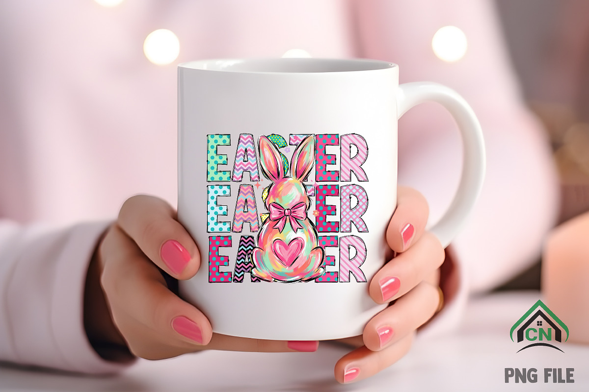 Happy Easter Png, Preppy Bunny Png, an Illustration by Craft Nest (Photo 3 of 6)