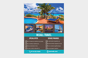 Tour Travel Agency Flyer Template, a Flyer Template by PenciGraphics (Thumbnail 2 of 3)