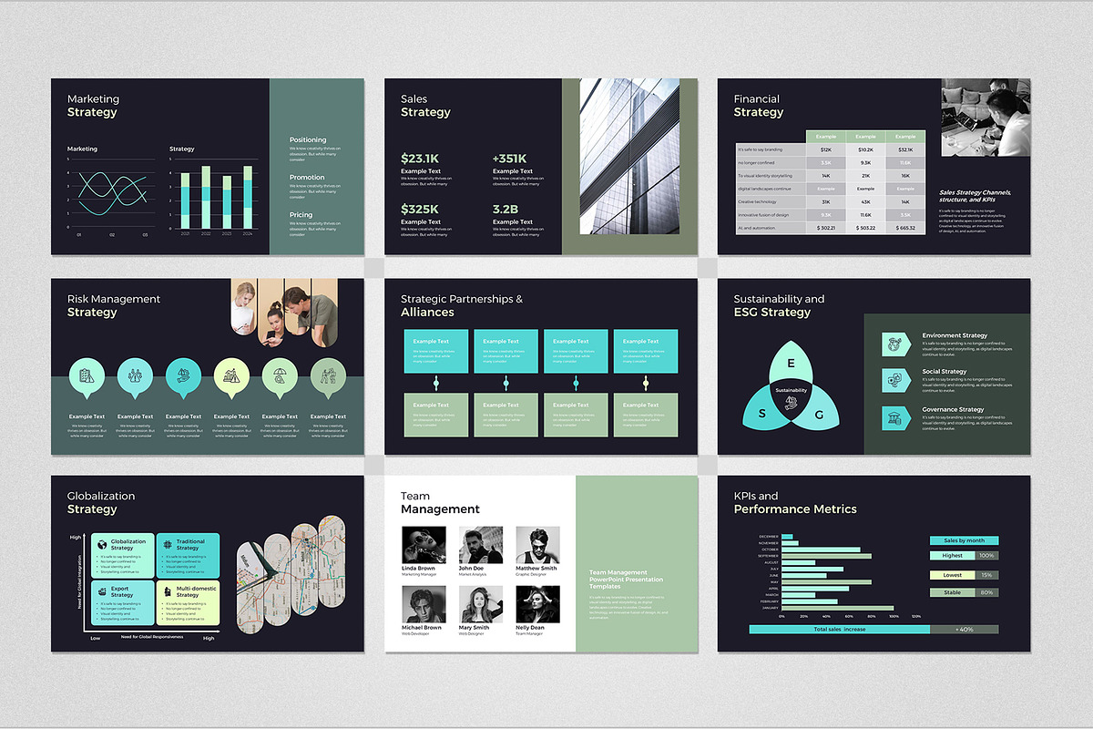 Business Strategy Google Slides, a Presentation Template by Design Vault (Photo 4 of 5)