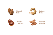 Assorted Nuts, a Food Illustration by Deemak Daksina (Thumbnail 2 of 3)